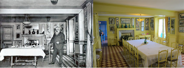 Then & Now: Monet's Dining Room