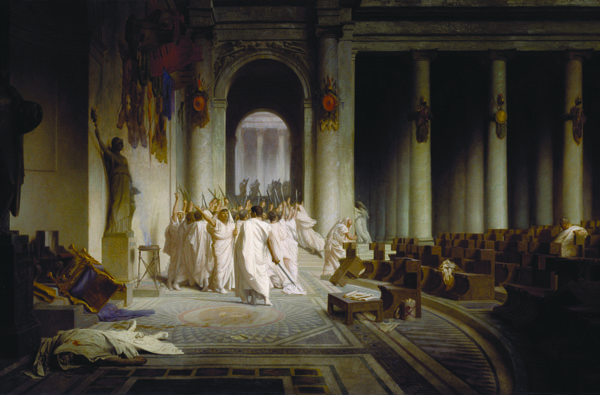 "The Death of Caesar" by Jean-Léon Gérome, 1867